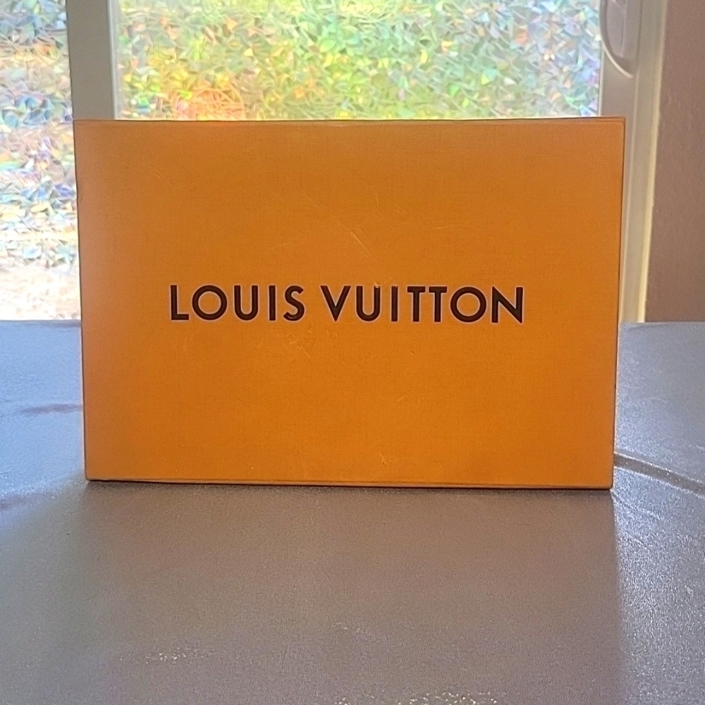 Louis Vuitton LV Vintage Display Prop Closet Organizer Yellow Box